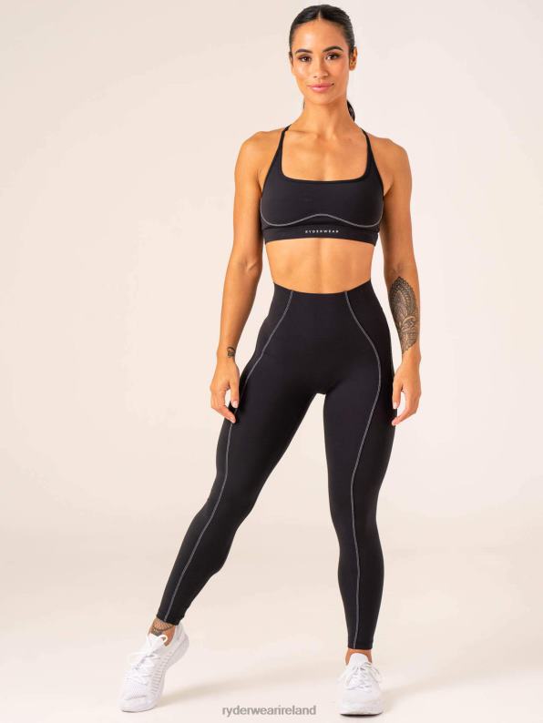 Ryderwear Stride High Waisted Leggings Black Women Clothing 4Z2T35