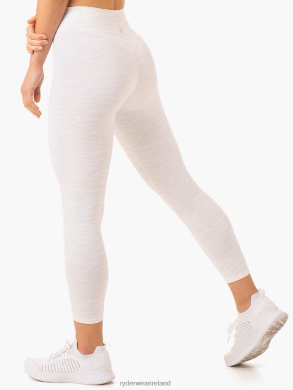 Ryderwear Transform High Waisted Leggings White Zebra Women Clothing 4Z2T67
