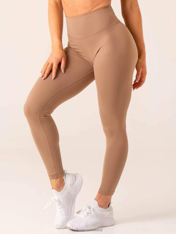 Ryderwear Unstoppable High Waisted Scrunch Leggings Mocha Women Clothing 4Z2T42