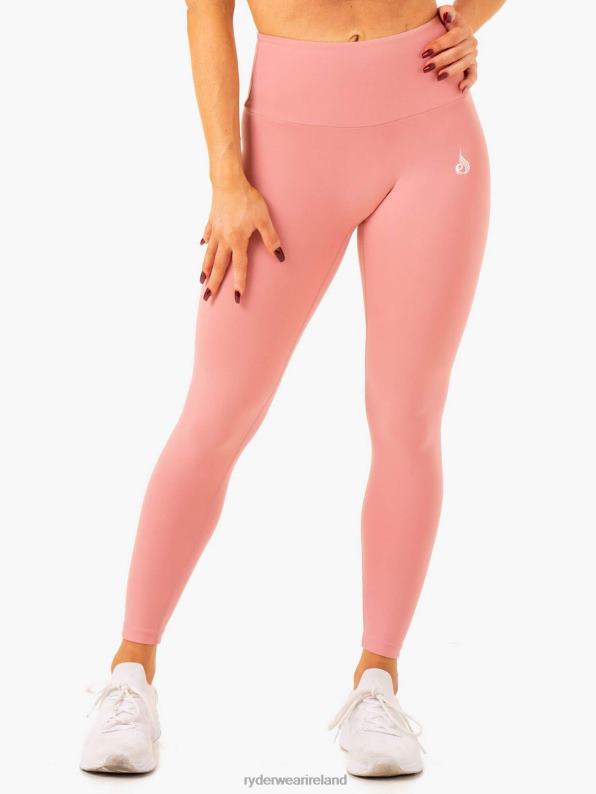 Ryderwear Vital High Waisted Scrunch Leggings Blush Pink Women Clothing 4Z2T114