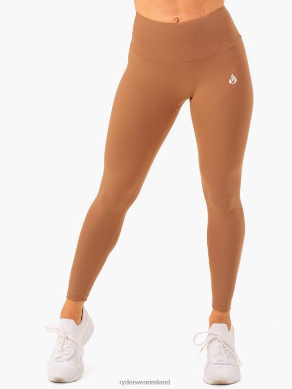 Ryderwear Vital High Waisted Scrunch Leggings Mocha Women Clothing 4Z2T117