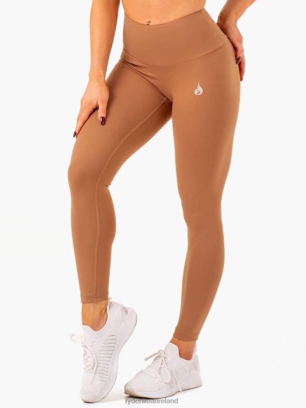 Ryderwear Vital High Waisted Scrunch Leggings Mocha Women Clothing 4Z2T117
