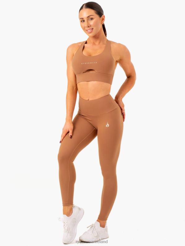Ryderwear Vital High Waisted Scrunch Leggings Mocha Women Clothing 4Z2T117