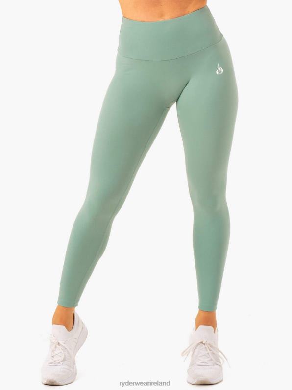Ryderwear Vital High Waisted Scrunch Leggings Sage Women Clothing 4Z2T115
