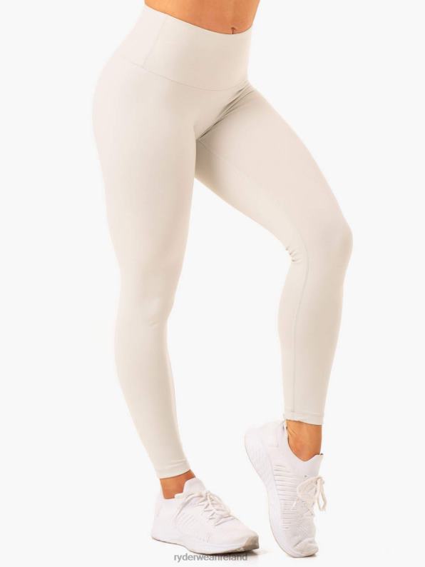 Ryderwear Vital High Waisted Scrunch Leggings Snow Grey Women Clothing 4Z2T118