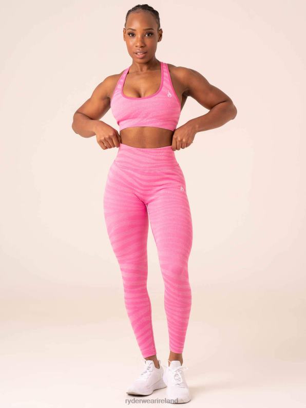 Ryderwear Zebra Seamless Leggings Pink Zebra Women Clothing 4Z2T19