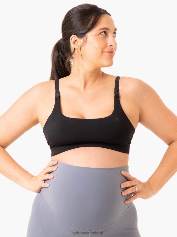 Ryderwear Active Bump Sports Bra Black Women Clothing 4Z2T297