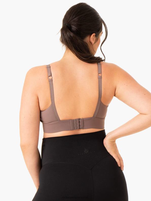 Ryderwear Active Bump Sports Bra Chocolate Women Clothing 4Z2T296