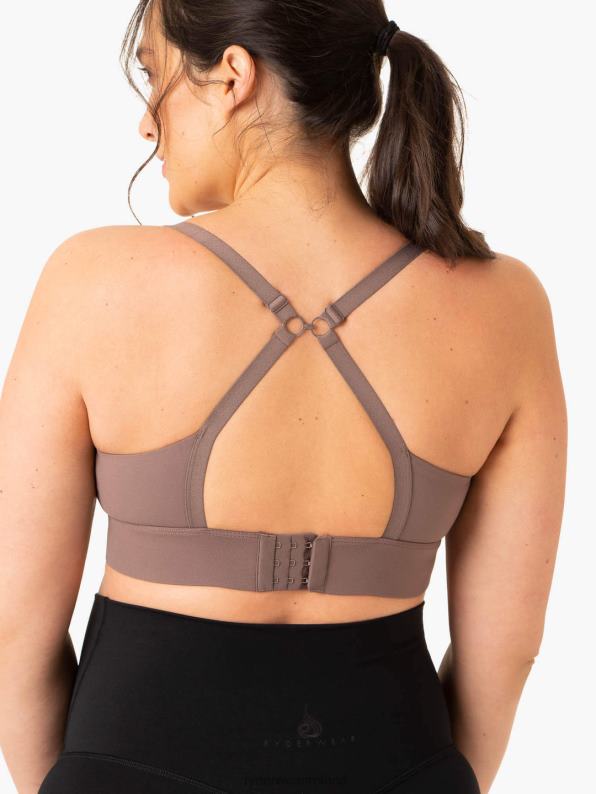 Ryderwear Active Bump Sports Bra Chocolate Women Clothing 4Z2T296