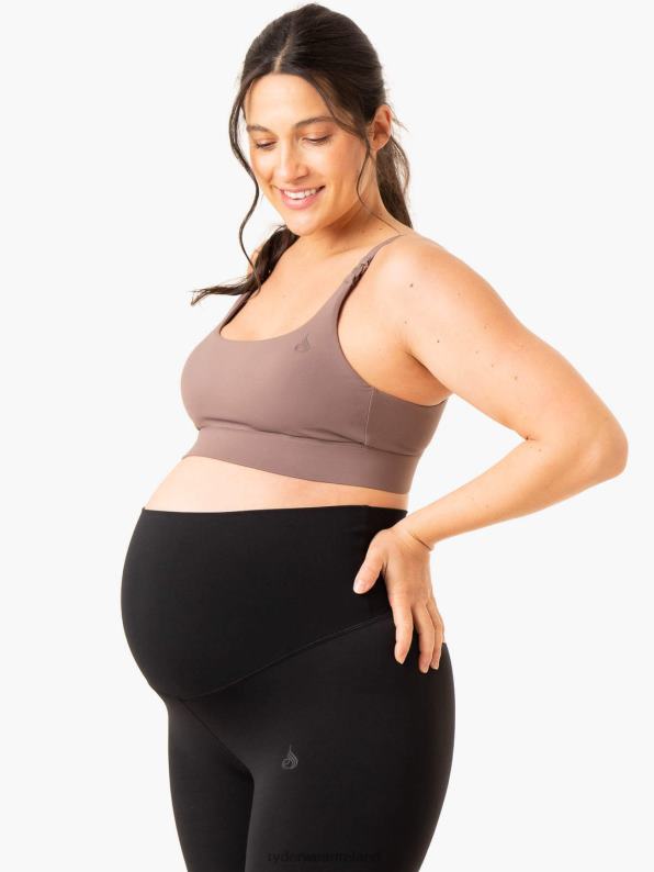 Ryderwear Active Bump Sports Bra Chocolate Women Clothing 4Z2T296
