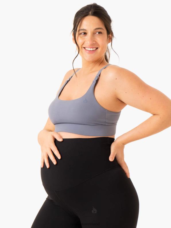 Ryderwear Active Bump Sports Bra Steel Blue Women Clothing 4Z2T295