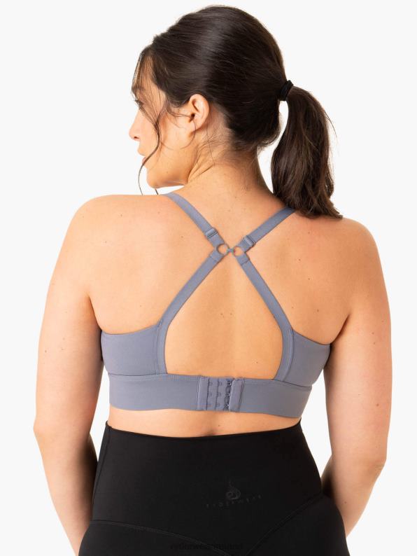 Ryderwear Active Bump Sports Bra Steel Blue Women Clothing 4Z2T295