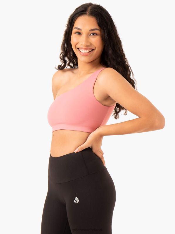 Ryderwear Adapt One Shoulder Sports Bra Blush Pink Women Clothing 4Z2T366