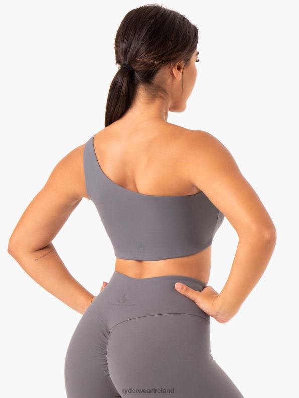Ryderwear Adapt One Shoulder Sports Bra Grey Women Clothing 4Z2T424