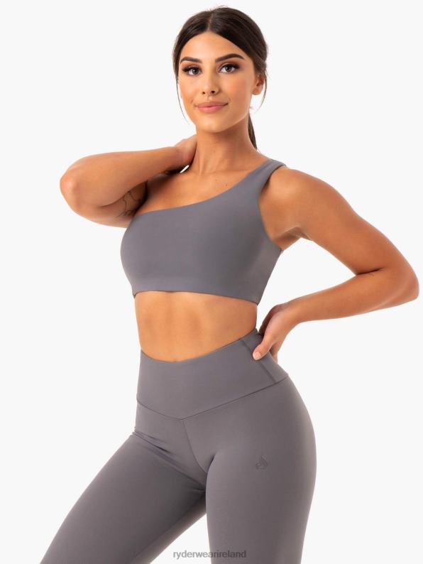 Ryderwear Adapt One Shoulder Sports Bra Grey Women Clothing 4Z2T424