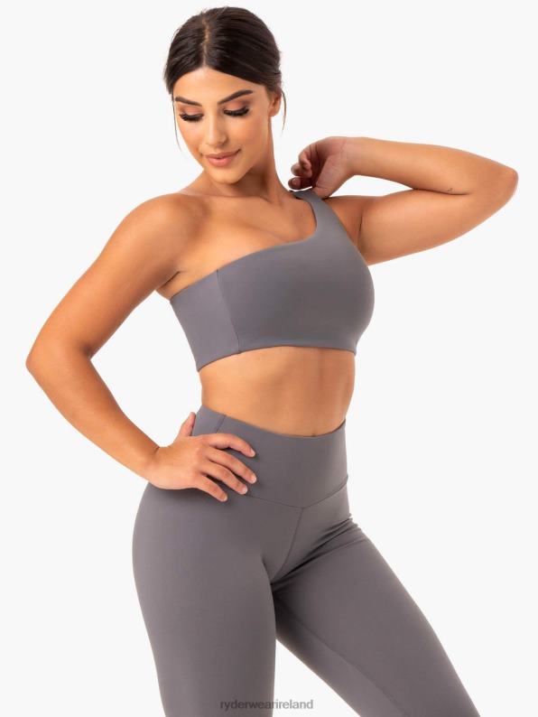 Ryderwear Adapt One Shoulder Sports Bra Grey Women Clothing 4Z2T424