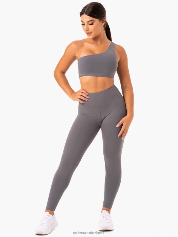 Ryderwear Adapt One Shoulder Sports Bra Grey Women Clothing 4Z2T424