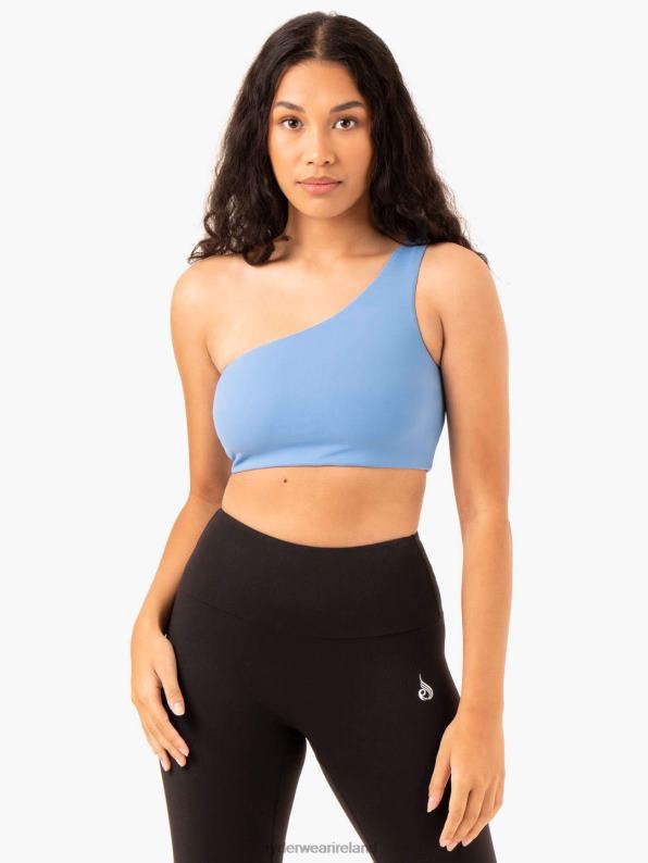Ryderwear Adapt One Shoulder Sports Bra Sky Blue Women Clothing 4Z2T367