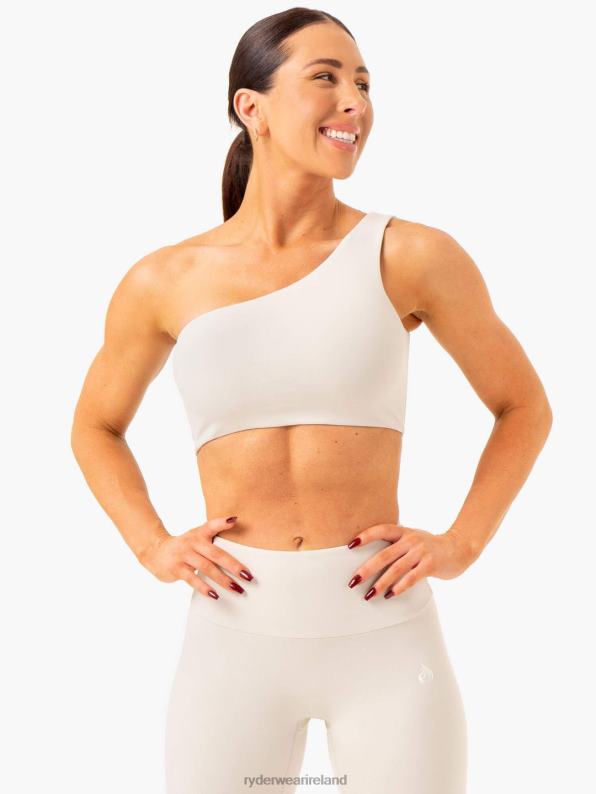 Ryderwear Adapt One Shoulder Sports Bra Snow Grey Women Clothing 4Z2T368