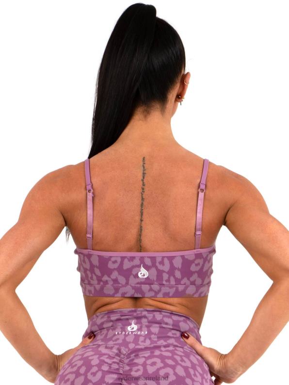 Ryderwear Animal Sports Bra Leopard Purple Women Clothing 4Z2T510