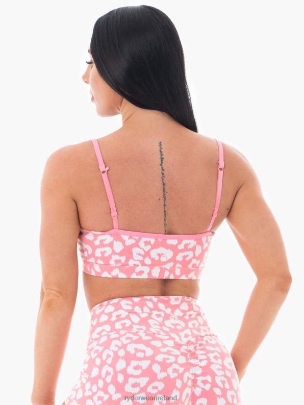 Ryderwear Animal Sports Bra Pink Leopard Women Clothing 4Z2T508