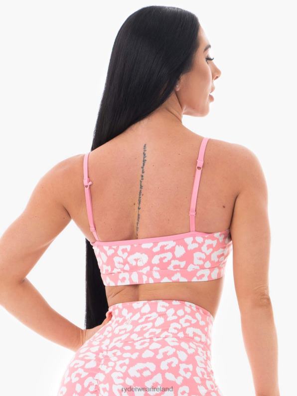 Ryderwear Animal Sports Bra Pink Leopard Women Clothing 4Z2T508