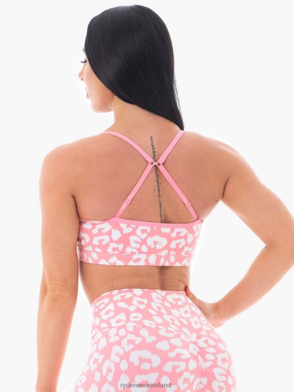 Ryderwear Animal Sports Bra Pink Leopard Women Clothing 4Z2T508
