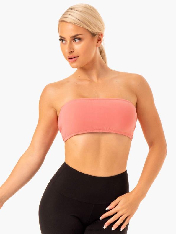 Ryderwear Bandeau Sports Bra Pink Women Clothing 4Z2T400