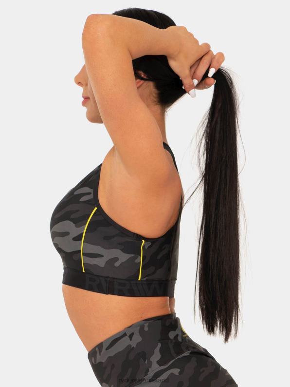 Ryderwear Bfcamo Zip Up Sports Bra Camo Women Clothing 4Z2T506