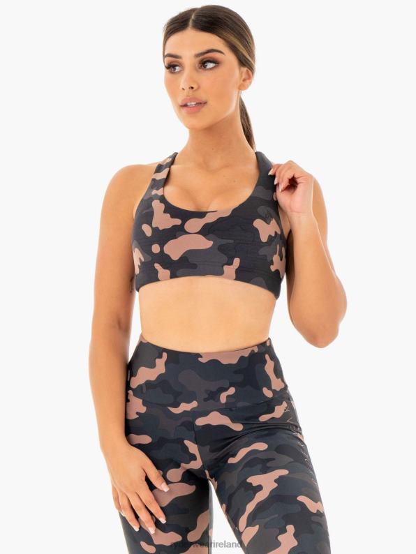 Ryderwear Camo Sports Bra Rose Camo Women Clothing 4Z2T444