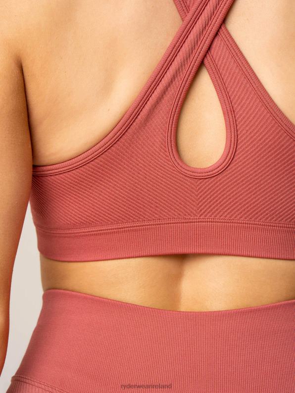 Ryderwear Circuit Rib Seamless Sports Bra Dusty Red Women Clothing 4Z2T269