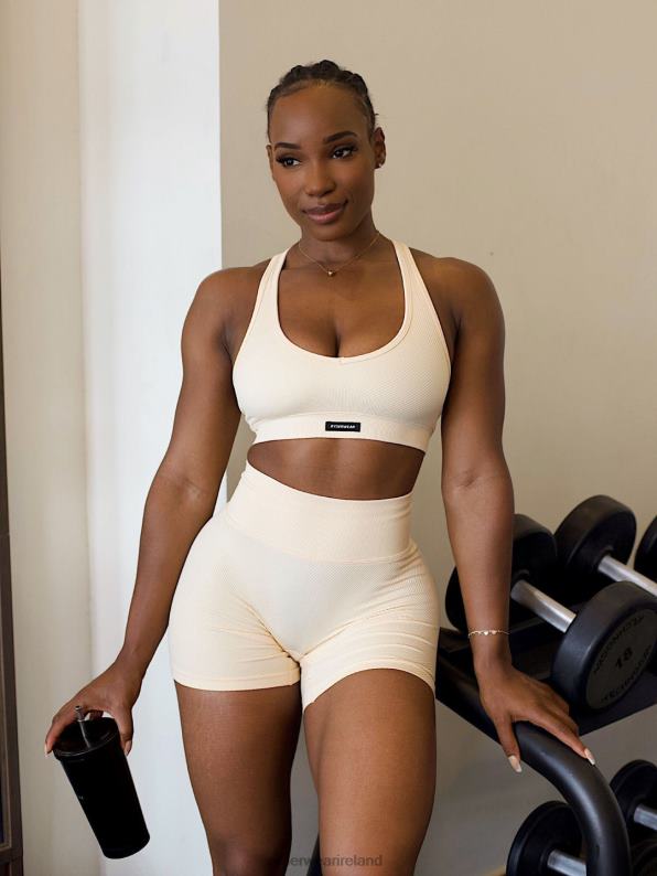Ryderwear Circuit Rib Seamless Sports Bra Peach Sorbet Women Clothing 4Z2T270