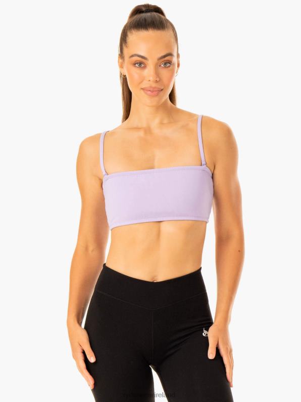 Ryderwear Convertible Bandeau Sports Bra Lavender Women Clothing 4Z2T328
