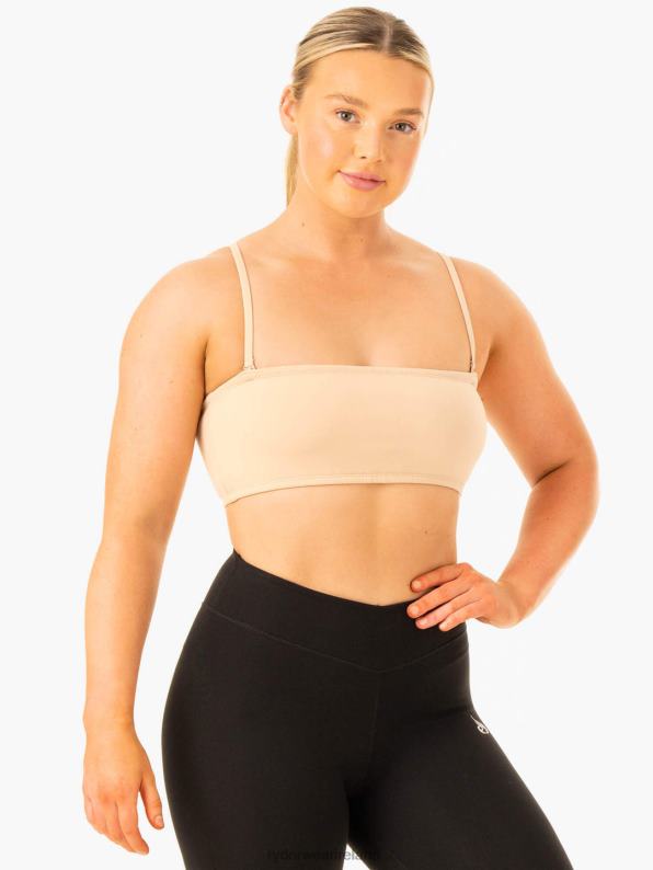 Ryderwear Convertible Bandeau Sports Bra Sand Women Clothing 4Z2T326