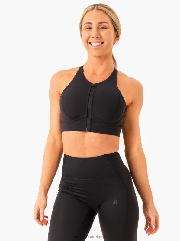 Ryderwear Critical High Impact Sports Bra Black Women Clothing 4Z2T299