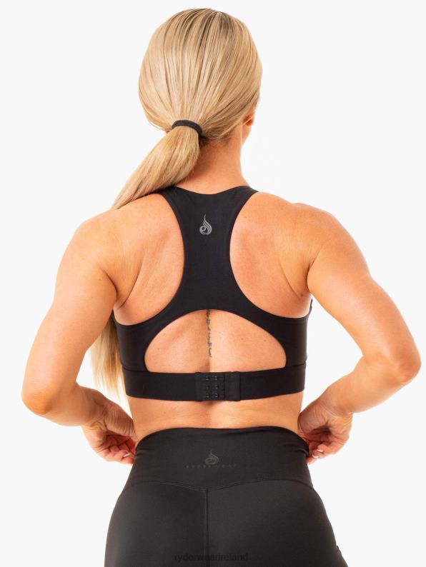 Ryderwear Critical High Impact Sports Bra Black Women Clothing 4Z2T299