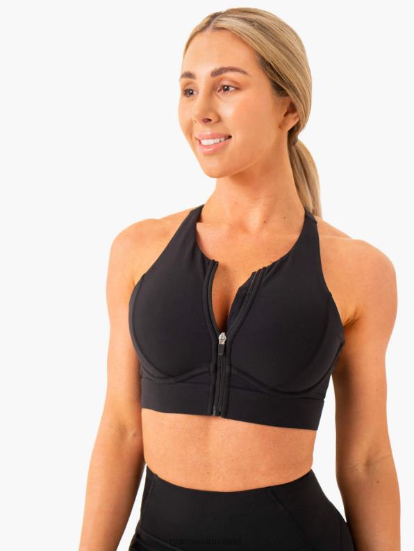 Ryderwear Critical High Impact Sports Bra Black Women Clothing 4Z2T299