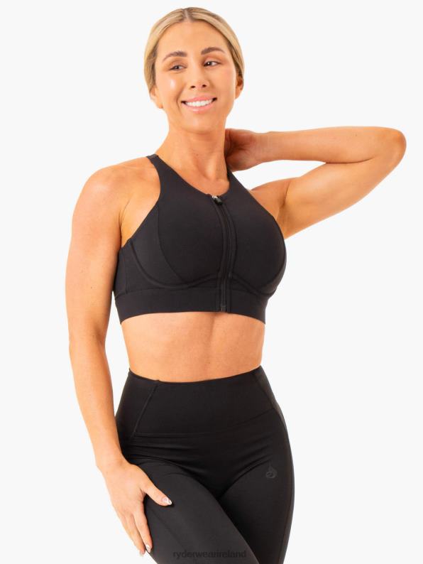 Ryderwear Critical High Impact Sports Bra Black Women Clothing 4Z2T299