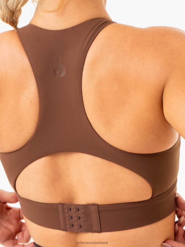 Ryderwear Critical High Impact Sports Bra Chocolate Women Clothing 4Z2T298