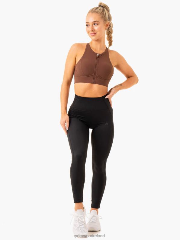Ryderwear Critical High Impact Sports Bra Chocolate Women Clothing 4Z2T298