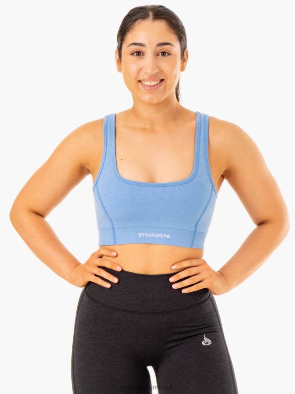 Ryderwear Enhance Seamless Sports Bra Blue Women Clothing 4Z2T336