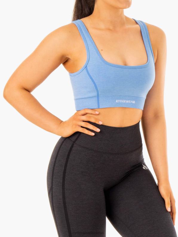 Ryderwear Enhance Seamless Sports Bra Blue Women Clothing 4Z2T336