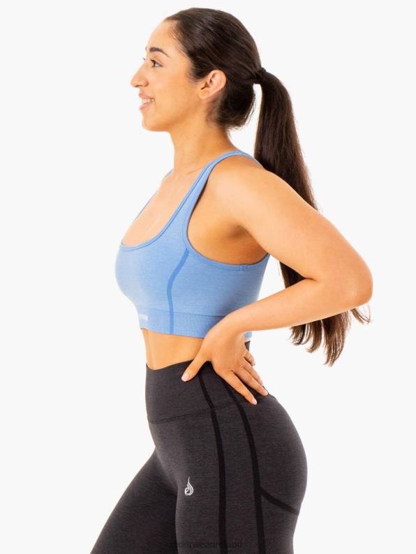 Ryderwear Enhance Seamless Sports Bra Blue Women Clothing 4Z2T336