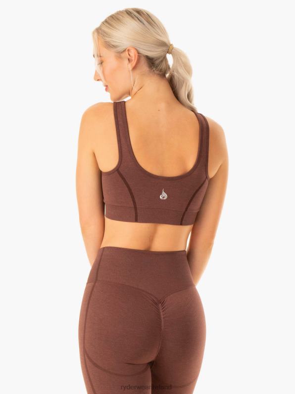 Ryderwear Enhance Seamless Sports Bra Chocolate Women Clothing 4Z2T337