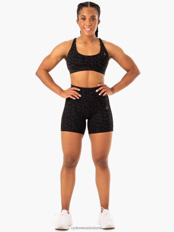 Ryderwear Evolution Sports Bra Black Leopard Women Clothing 4Z2T352