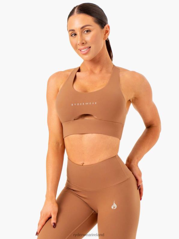 Ryderwear Focus Contour Sports Bra Mocha Women Clothing 4Z2T373