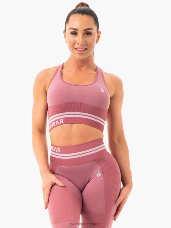 Ryderwear Freestyle Seamless Longline Sports Bra Dusty Pink Women Clothing 4Z2T461