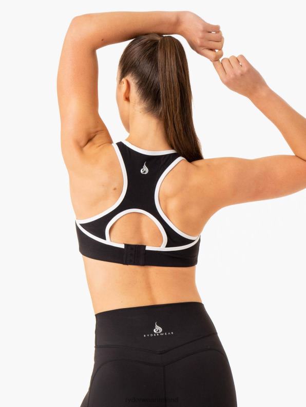 Ryderwear Frequency High Impact Sports Bra Black Women Clothing 4Z2T279