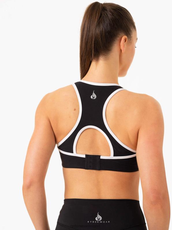 Ryderwear Frequency High Impact Sports Bra Black Women Clothing 4Z2T279