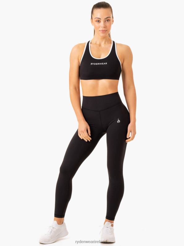 Ryderwear Frequency High Impact Sports Bra Black Women Clothing 4Z2T279
